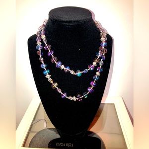 Crystal Bead Statement Necklace